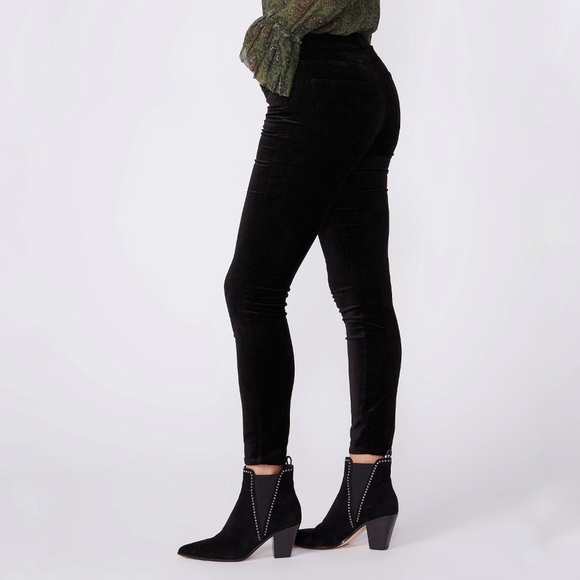 Hoxton Ankle - Black Overdye Velvet 24 - Picture 7 of 14